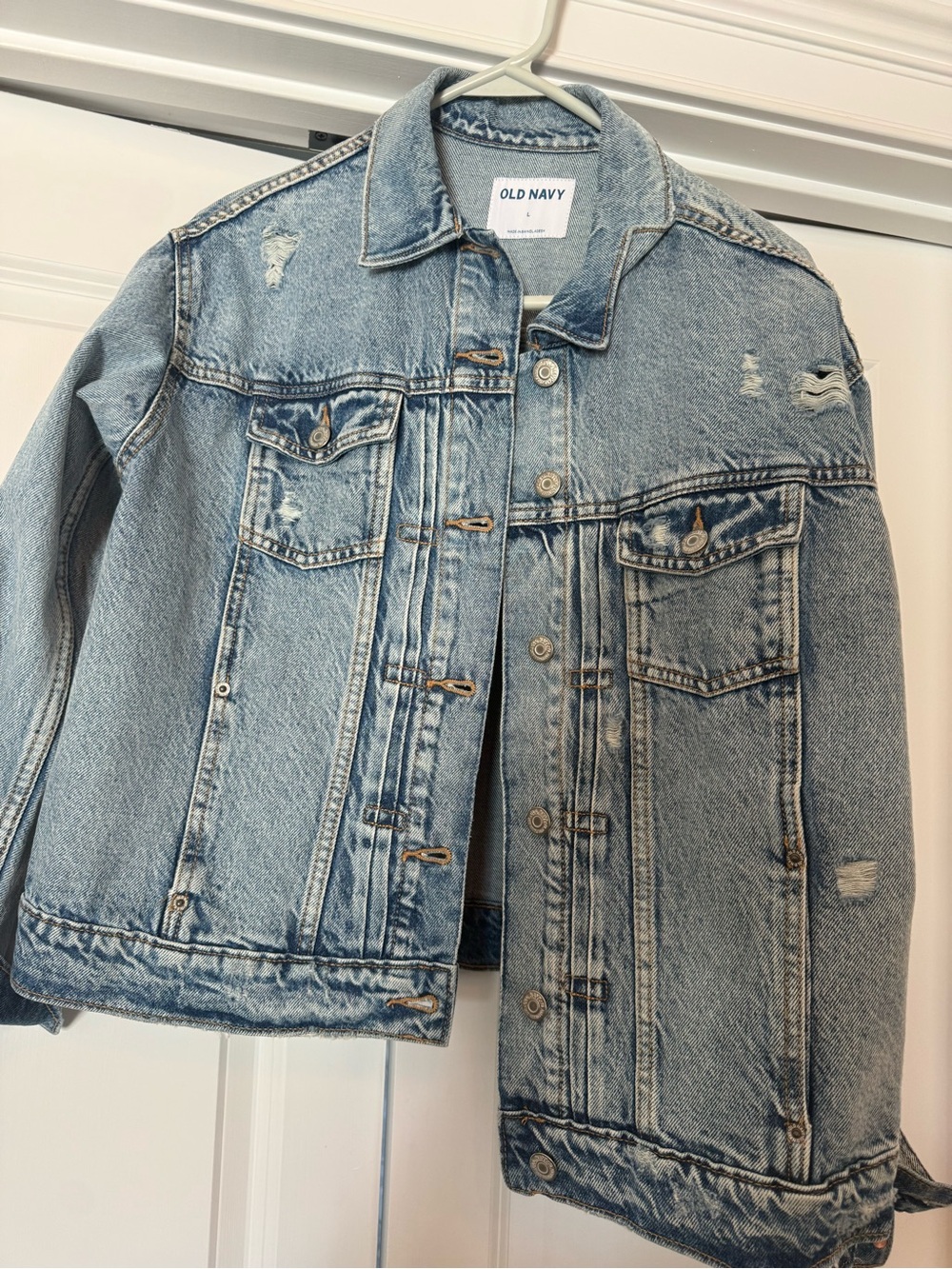 Old Navy Women’s Distressed Denim Jacket